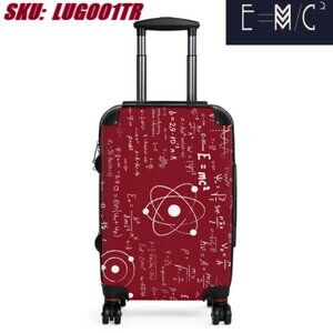 E=M/C2 STEM RED Travel Suitcases bags travel bags suitcase small durable mobile